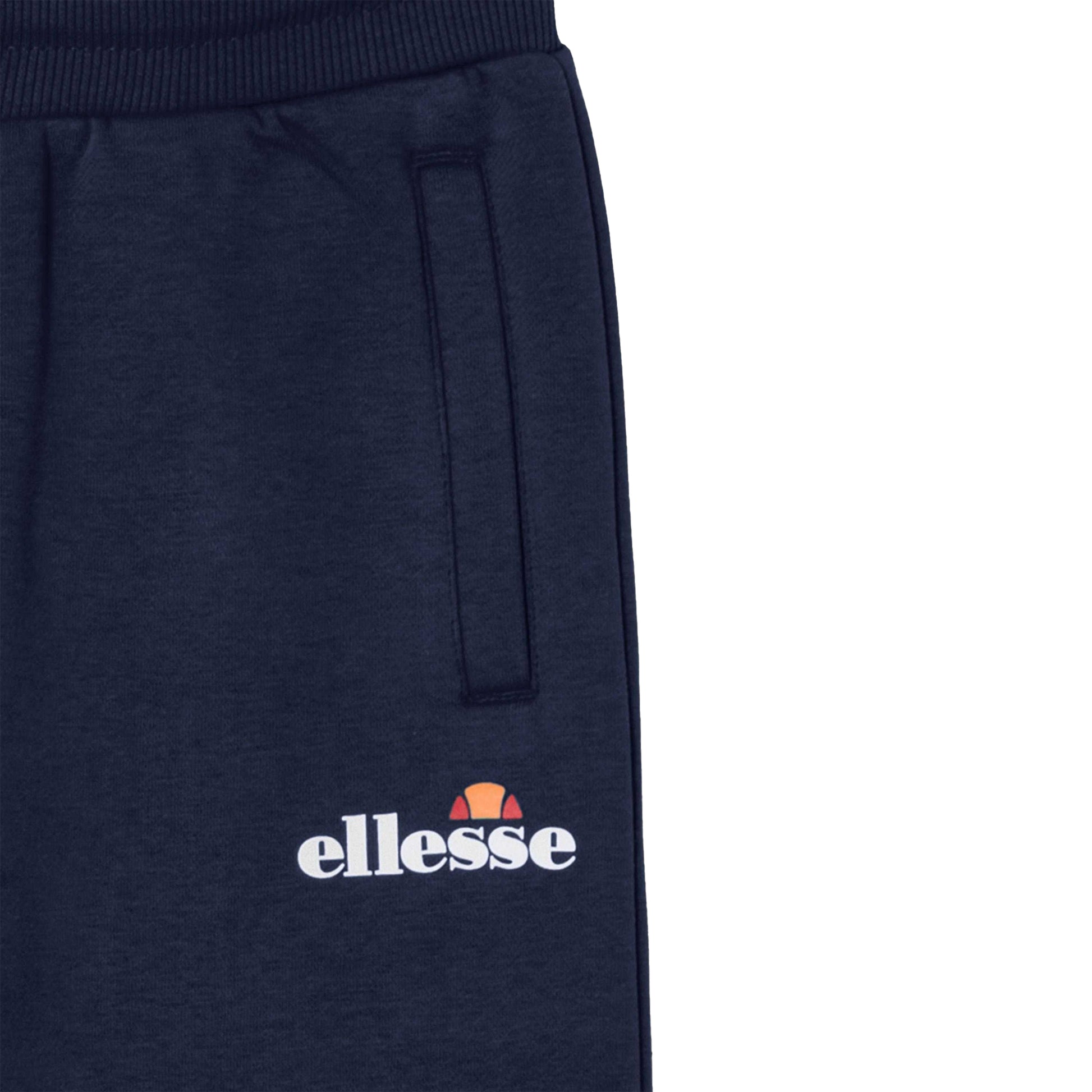 Navy - Side - Ellesse Boys Stasere 2 Jogging Bottoms