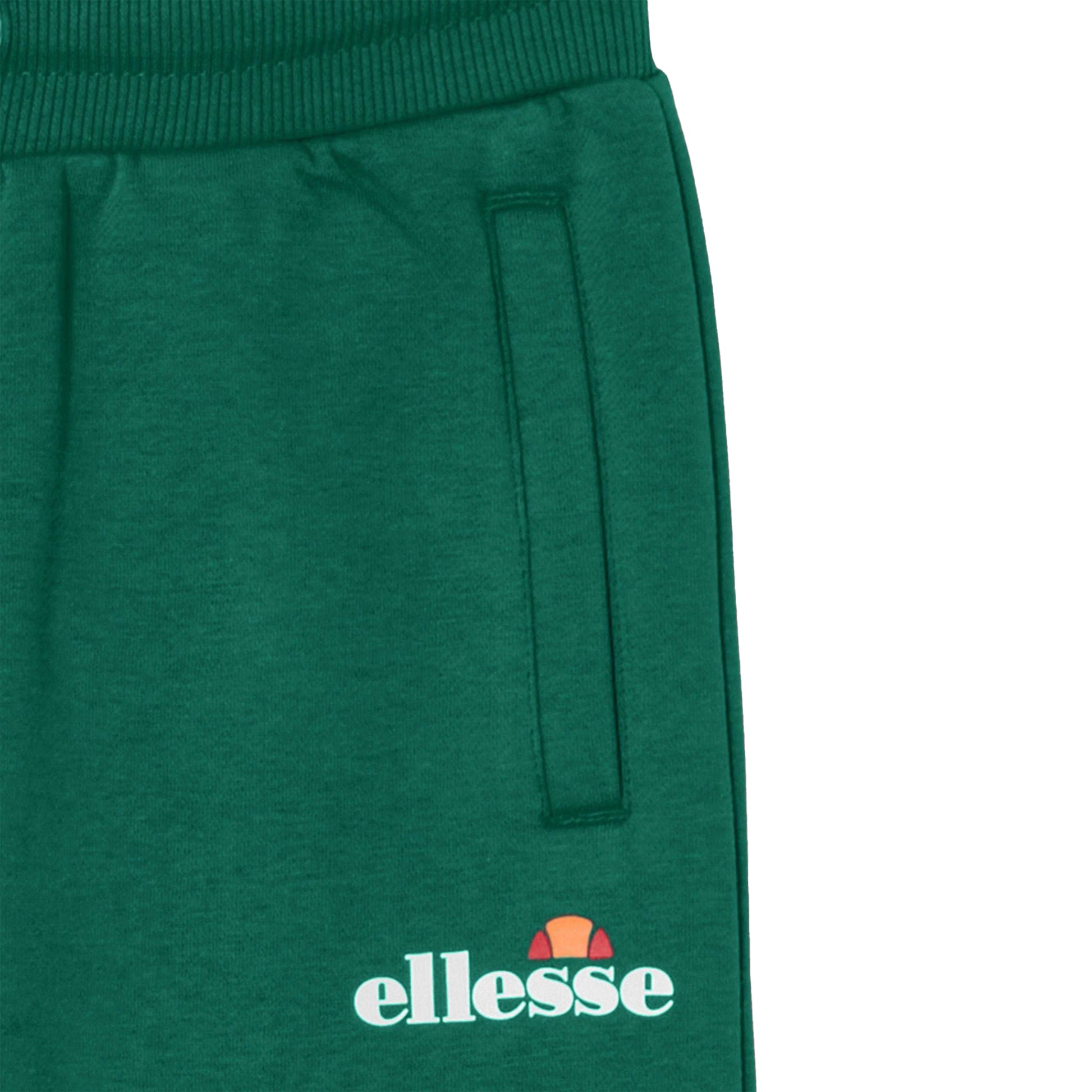 Dark Green - Side - Ellesse Boys Stasere 2 Jogging Bottoms