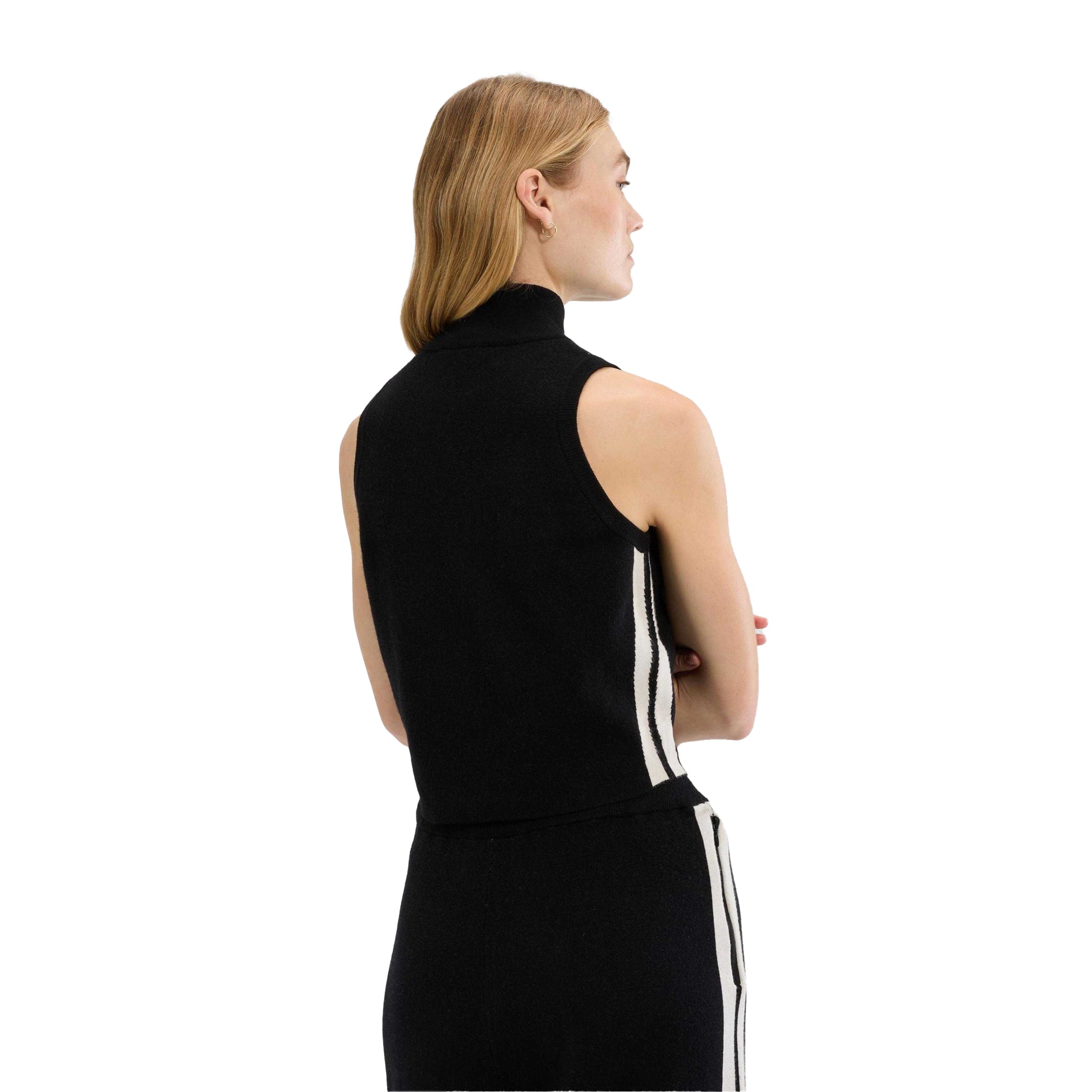 Black - Back - Ellesse Womens-Ladies Surista Quarter Zip Top