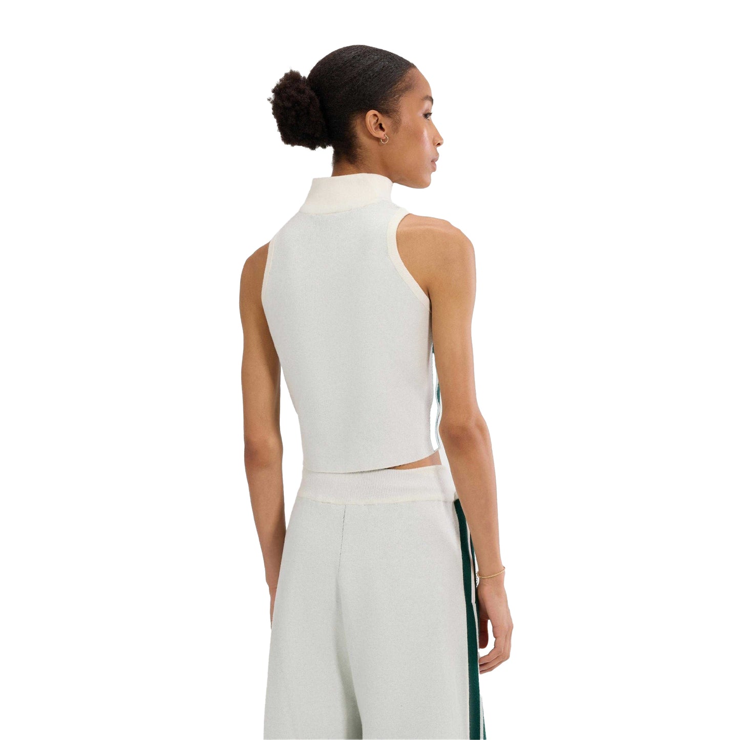 Off White - Back - Ellesse Womens-Ladies Surista Quarter Zip Top