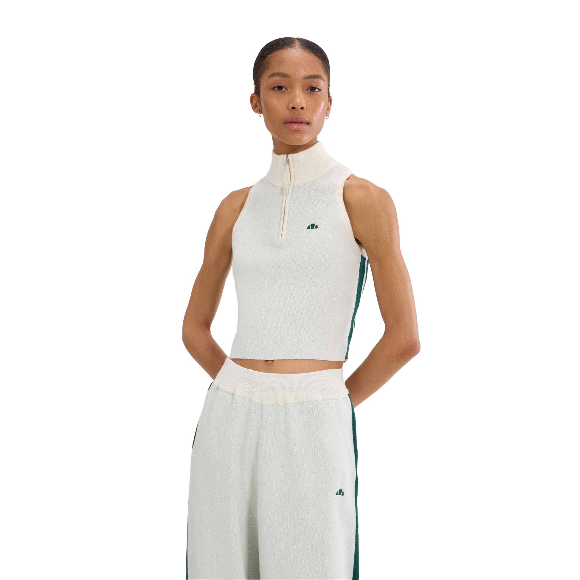 Off White - Lifestyle - Ellesse Womens-Ladies Surista Quarter Zip Top