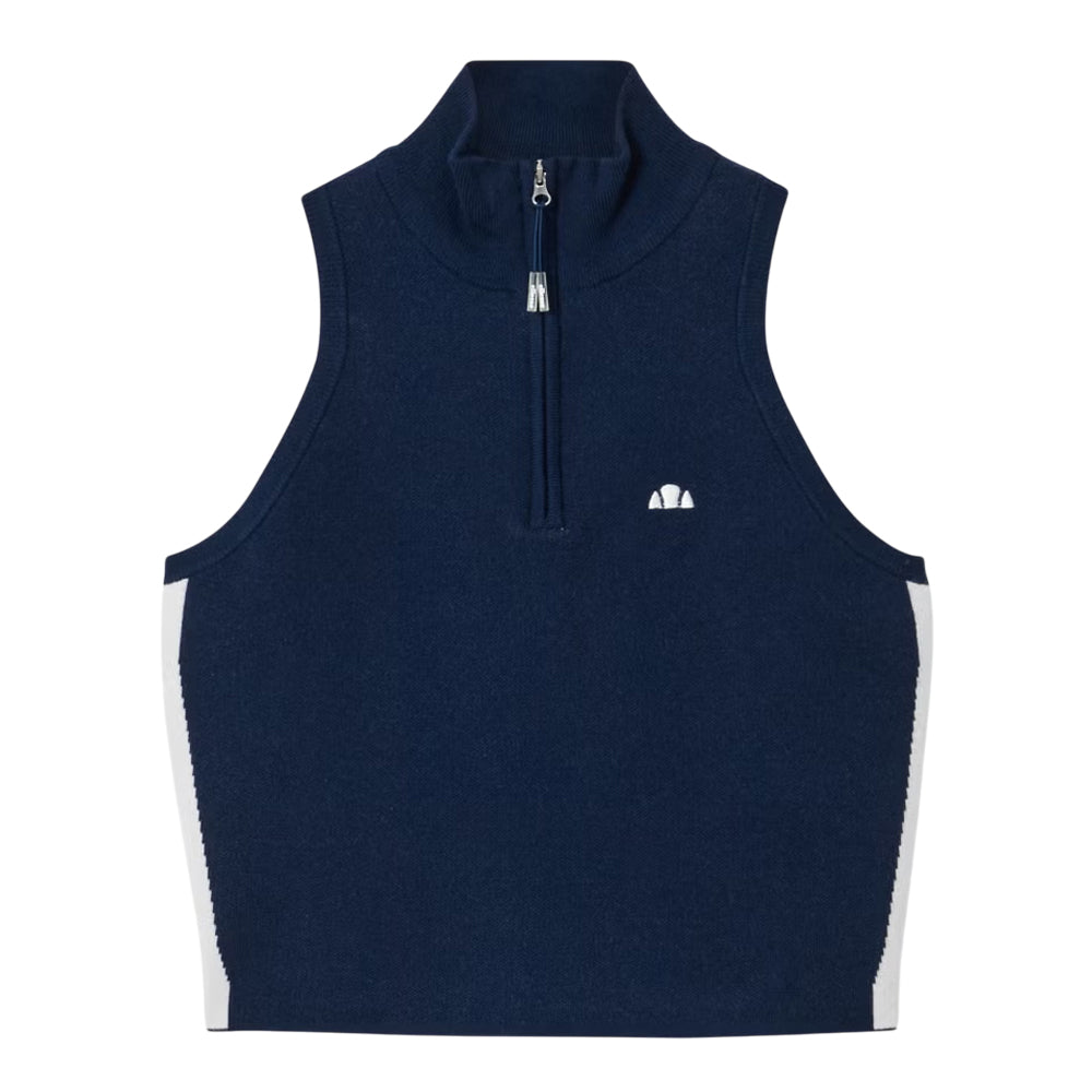 Navy - Front - Ellesse Womens-Ladies Surista Quarter Zip Top