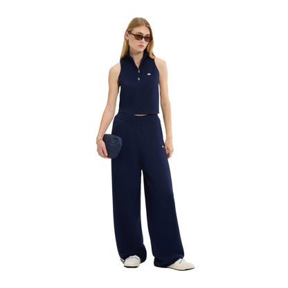 Navy - Pack Shot - Ellesse Womens-Ladies Surista Quarter Zip Top