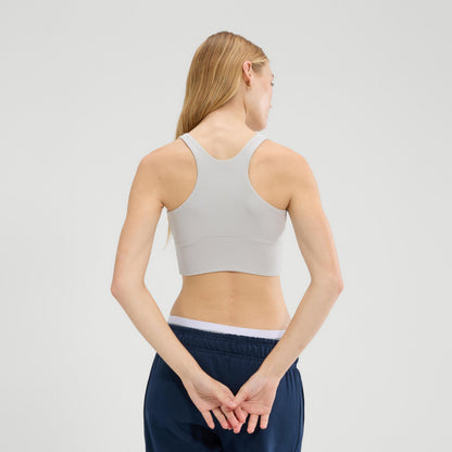 Light Grey Marl - Side - Ellesse Womens-Ladies Ballante Racerback Sports Bra