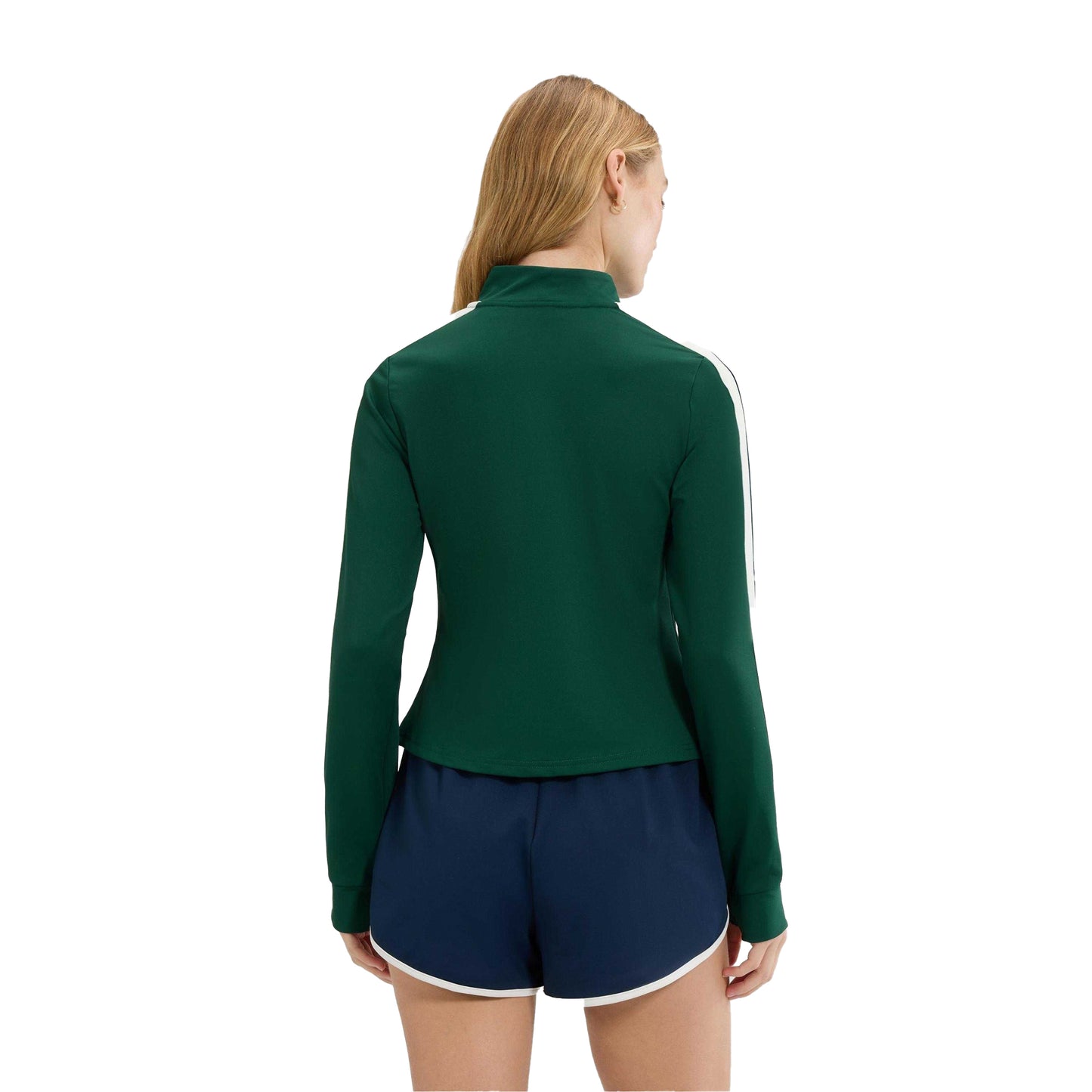 Dark Green - Back - Ellesse Womens-Ladies Banff Full Zip Track Top
