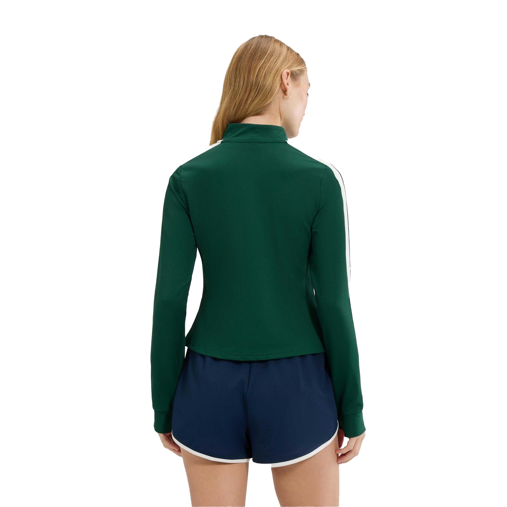 Dark Green - Back - Ellesse Womens-Ladies Banff Full Zip Track Top