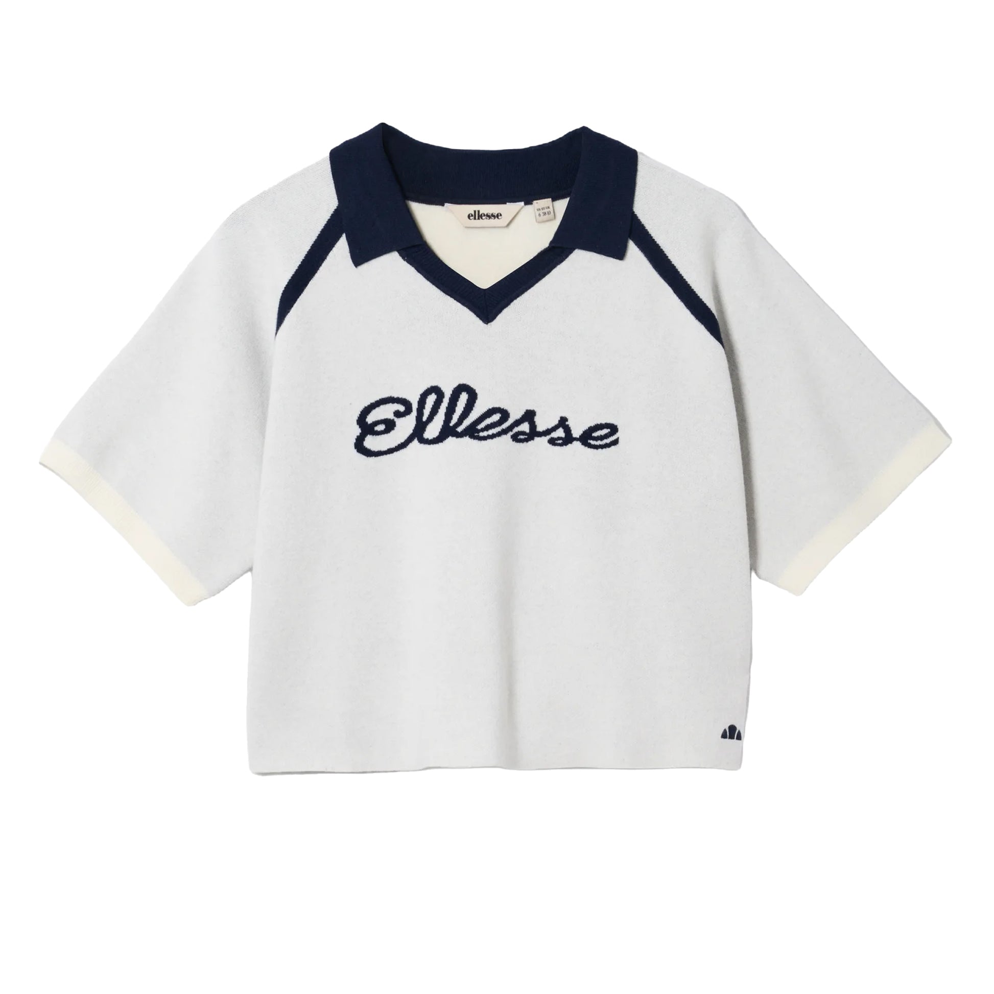 Off White - Front - Ellesse Womens-Ladies Brunelli Knitted Polo Shirt