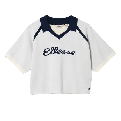 Off White - Front - Ellesse Womens-Ladies Brunelli Knitted Polo Shirt