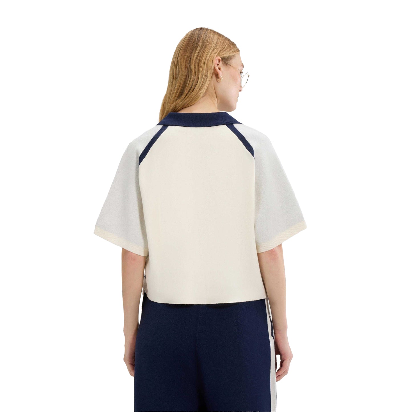 Off White - Back - Ellesse Womens-Ladies Brunelli Knitted Polo Shirt