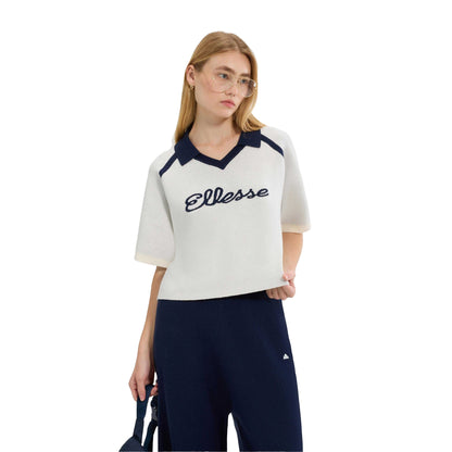 Off White - Lifestyle - Ellesse Womens-Ladies Brunelli Knitted Polo Shirt
