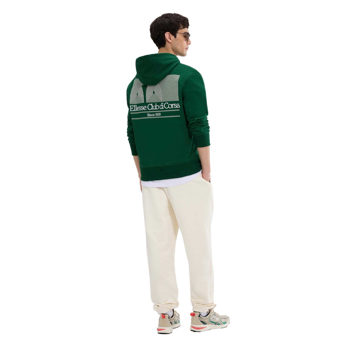 Dark Green - Lifestyle - Ellesse Mens Club Di Corsa Hoodie