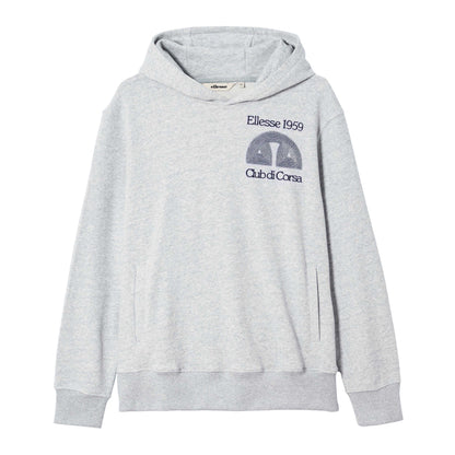Light Grey Marl - Front - Ellesse Mens Club Di Corsa Hoodie