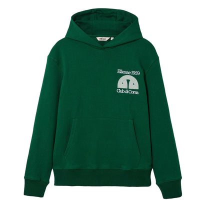 Dark Green - Front - Ellesse Mens Club Di Corsa Hoodie