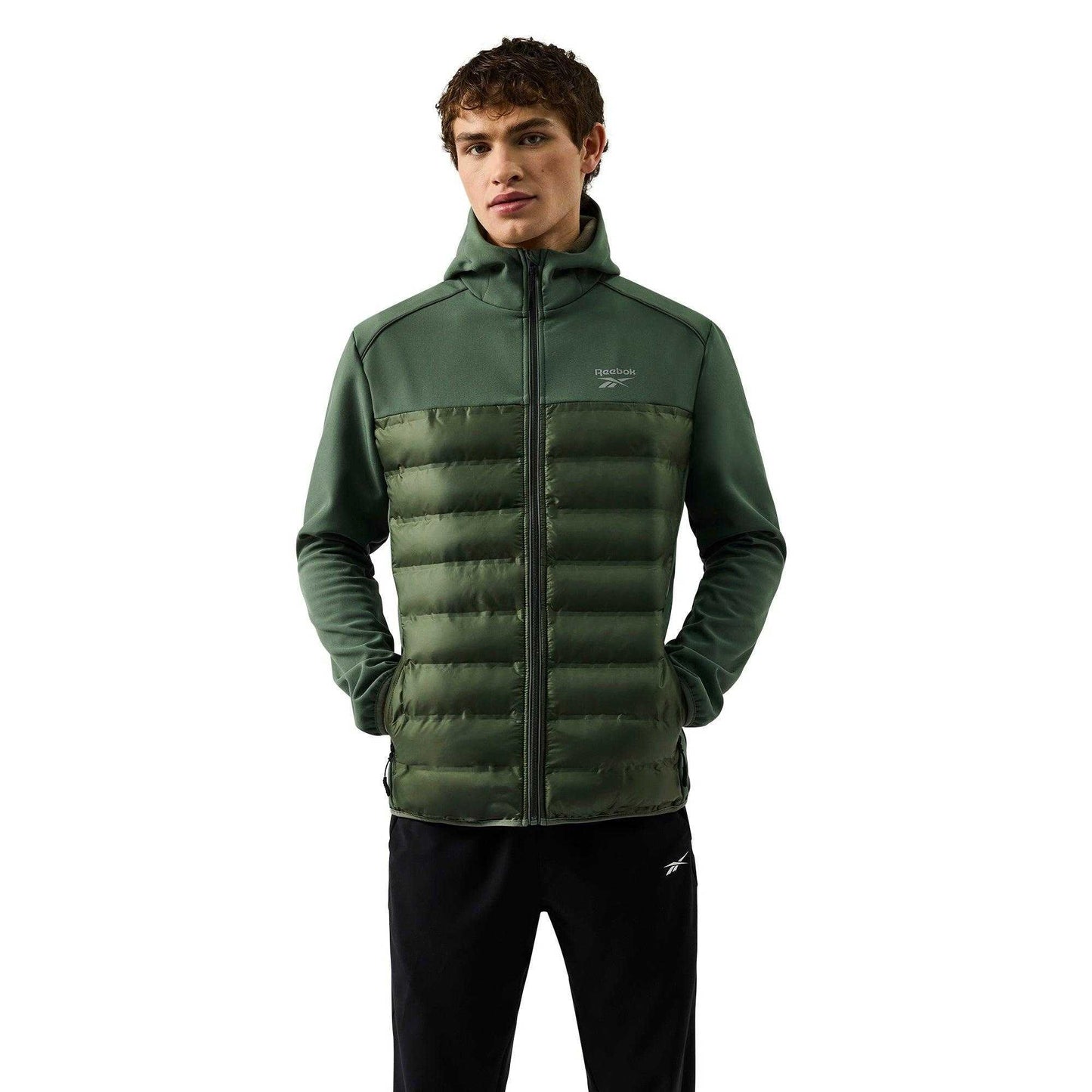 Breakaway Green - Front - Reebok Mens Heywood Hybrid Jacket