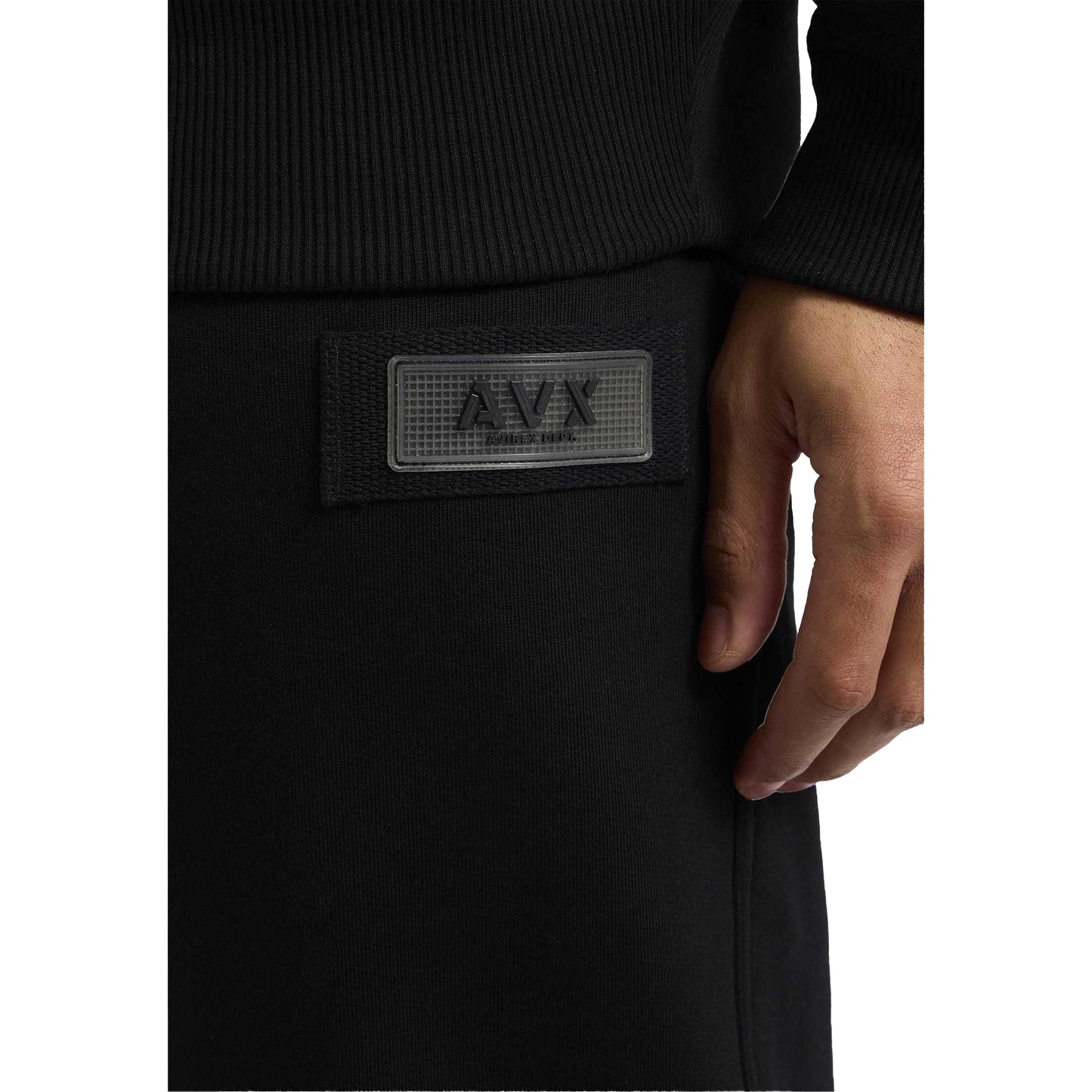 Black - Side - AVX Mens Loaded Jogging Bottoms