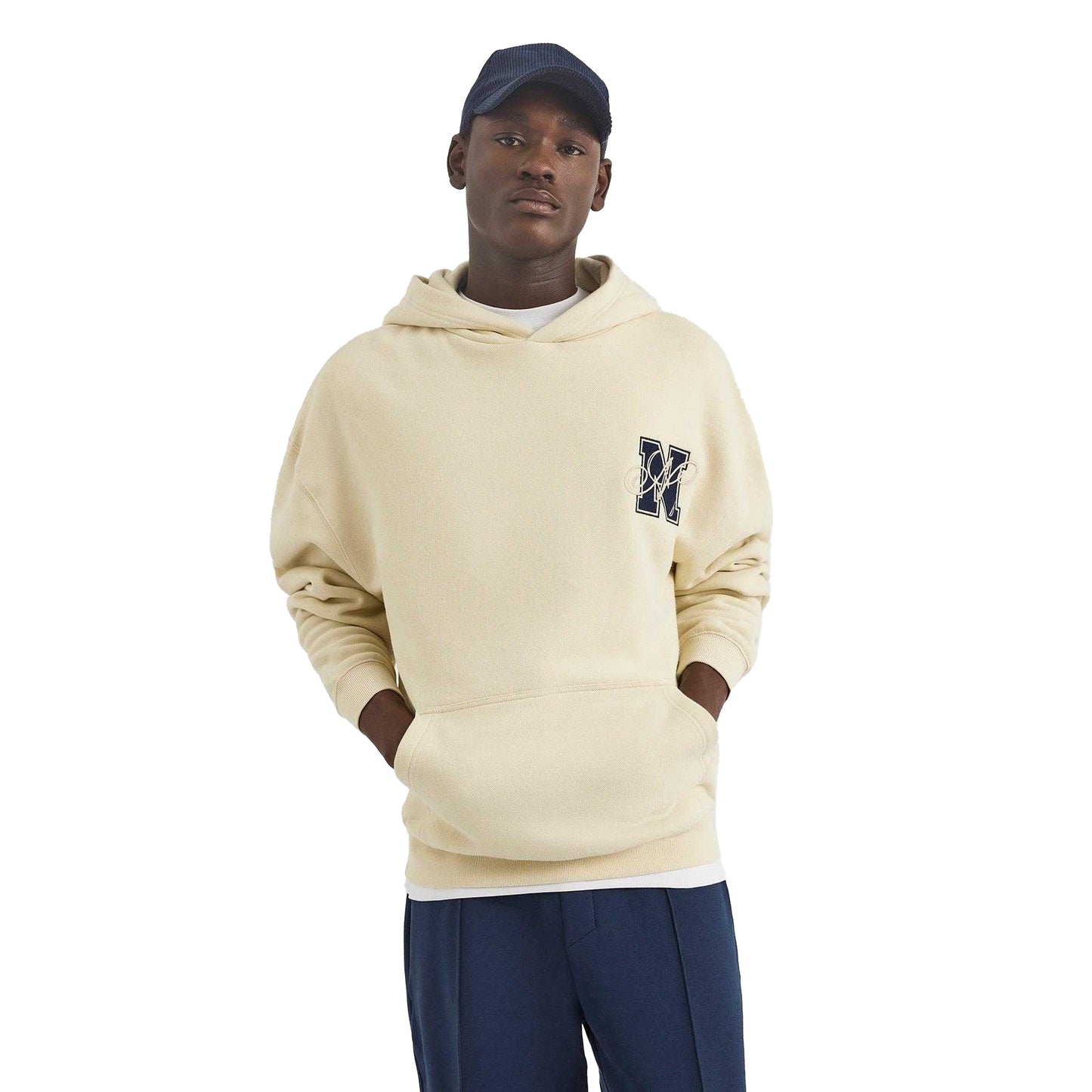 Ivory - Front - Nautica Mens Sade Hoodie