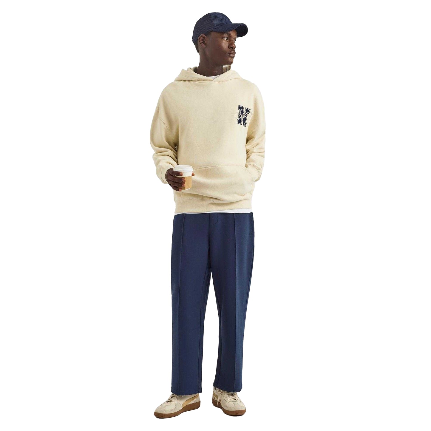 Ivory - Side - Nautica Mens Sade Hoodie