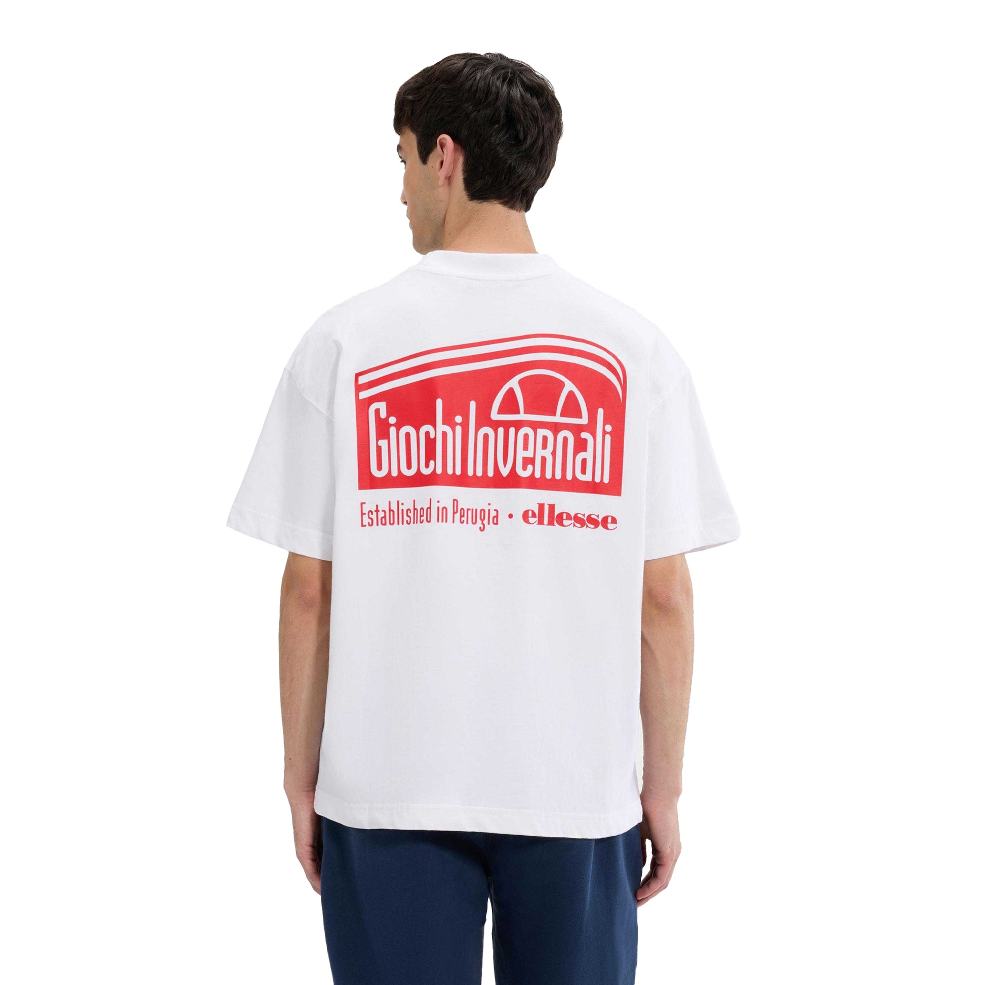 White - Back - Ellesse Mens Suaven T-Shirt