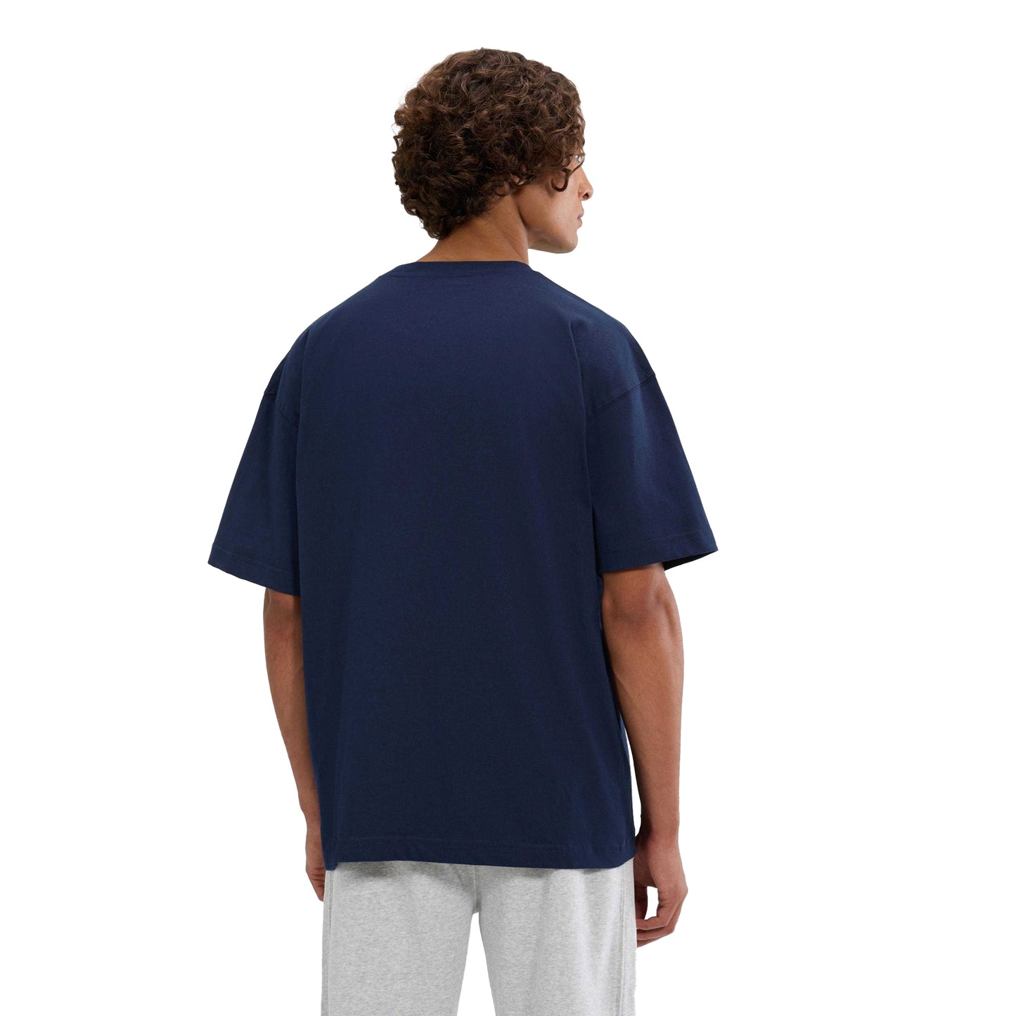 Navy - Back - Ellesse Mens Suisio T-Shirt