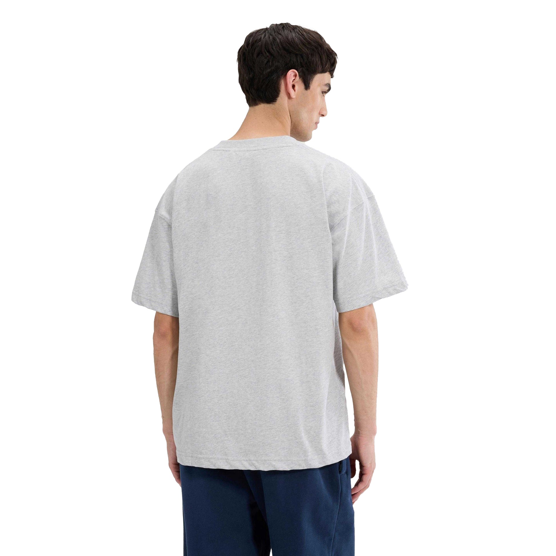 Light Grey Marl - Back - Ellesse Mens Suisio T-Shirt