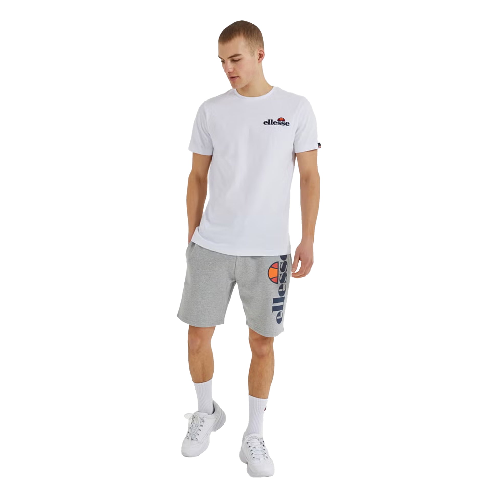 White - Side - Ellesse Mens Voodoo T-Shirt