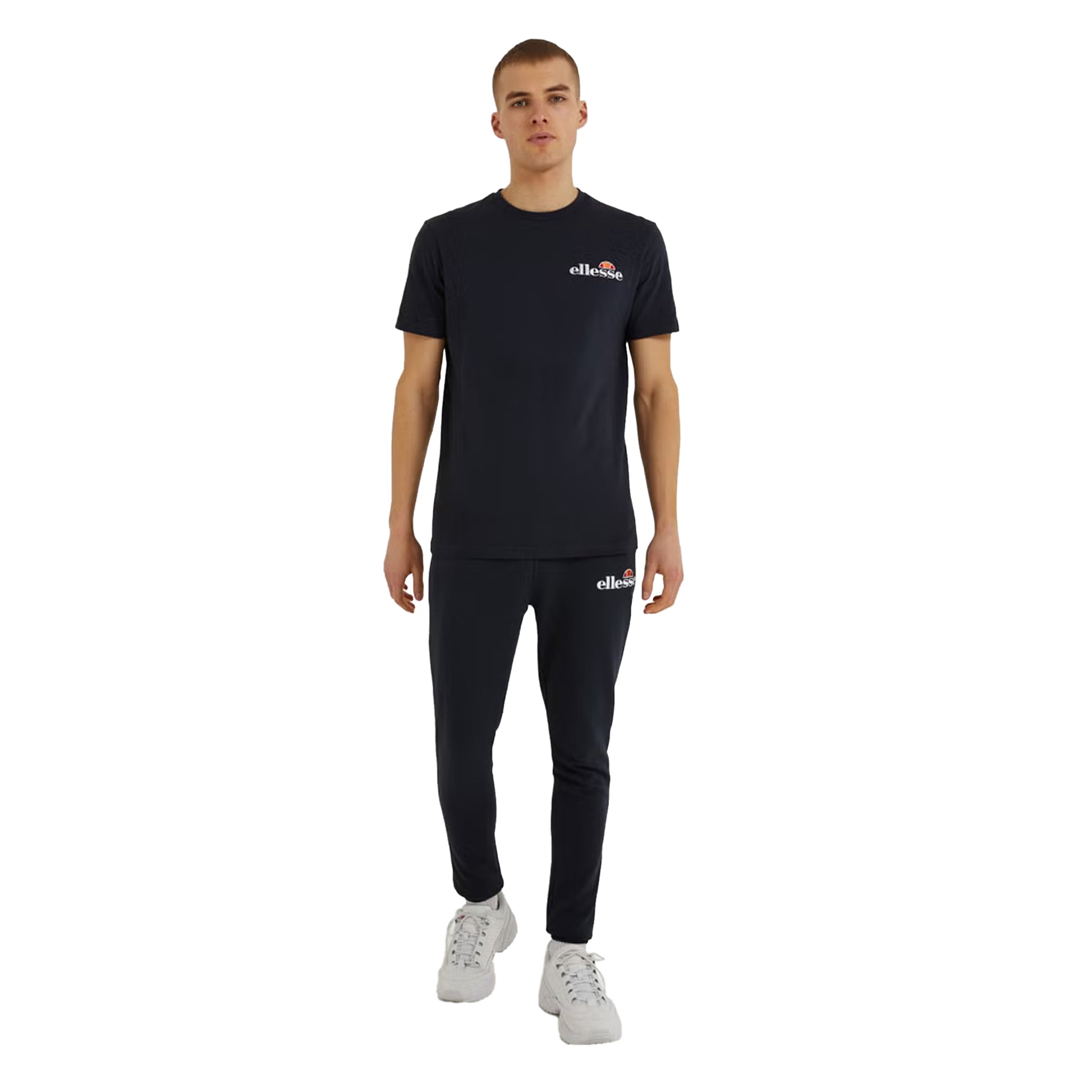 Navy - Side - Ellesse Mens Voodoo T-Shirt