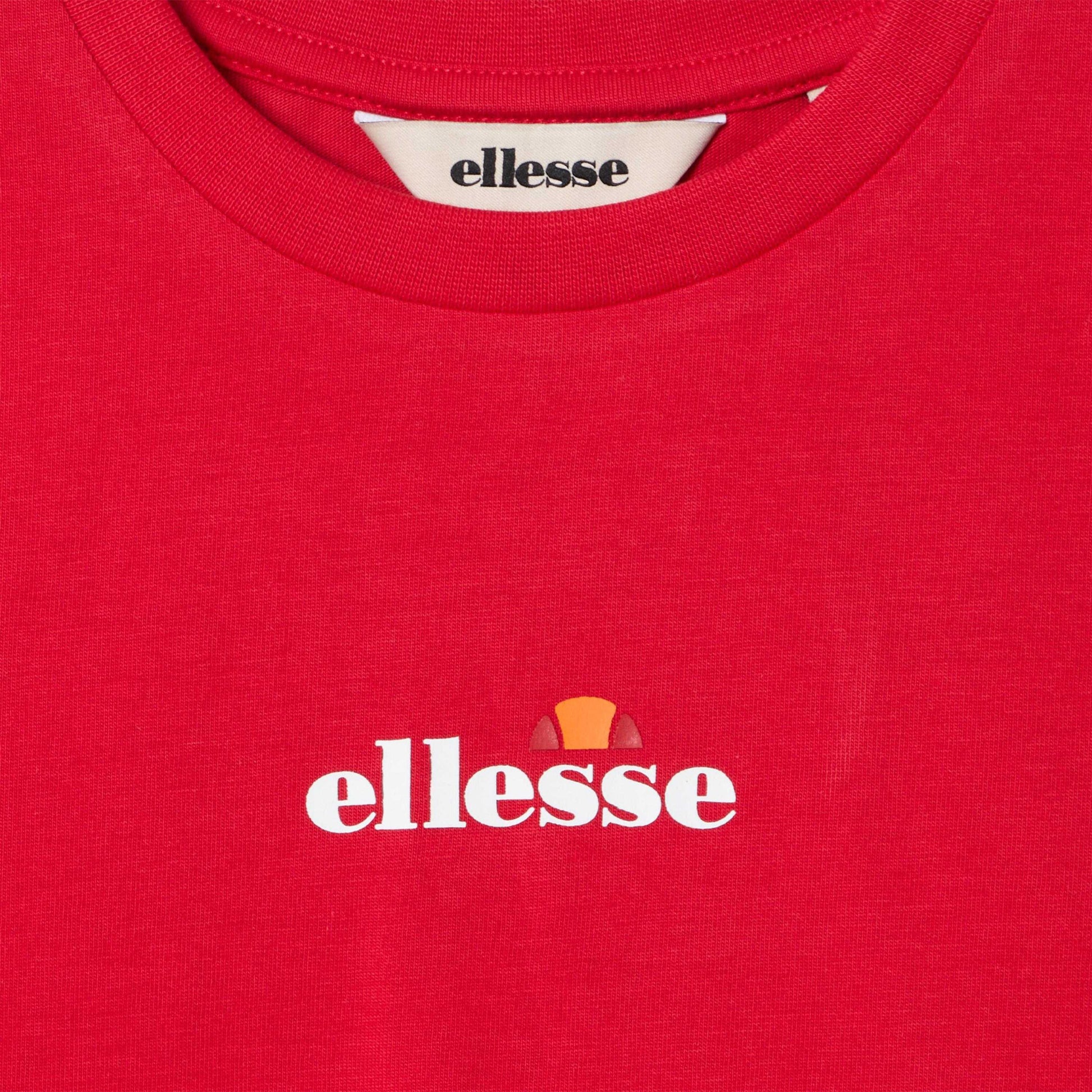 Red - Side - Ellesse Childrens-Kids Durare T-Shirt