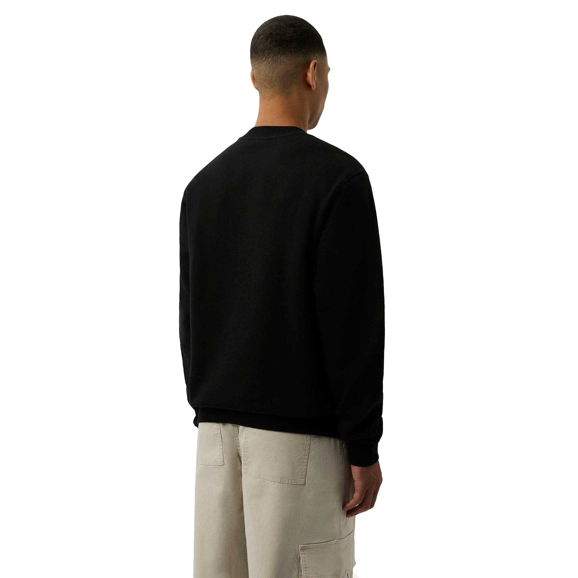 Black - Back - Patrick Mens Oscar Crew Neck Sweatshirt
