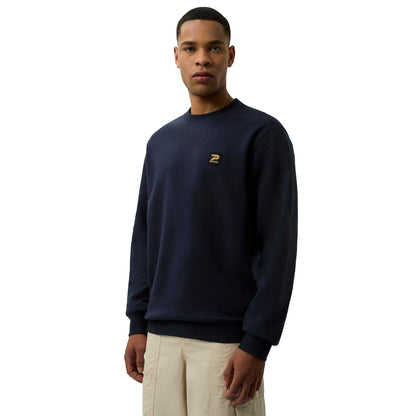 Navy - Front - Patrick Mens Oscar Crew Neck Sweatshirt