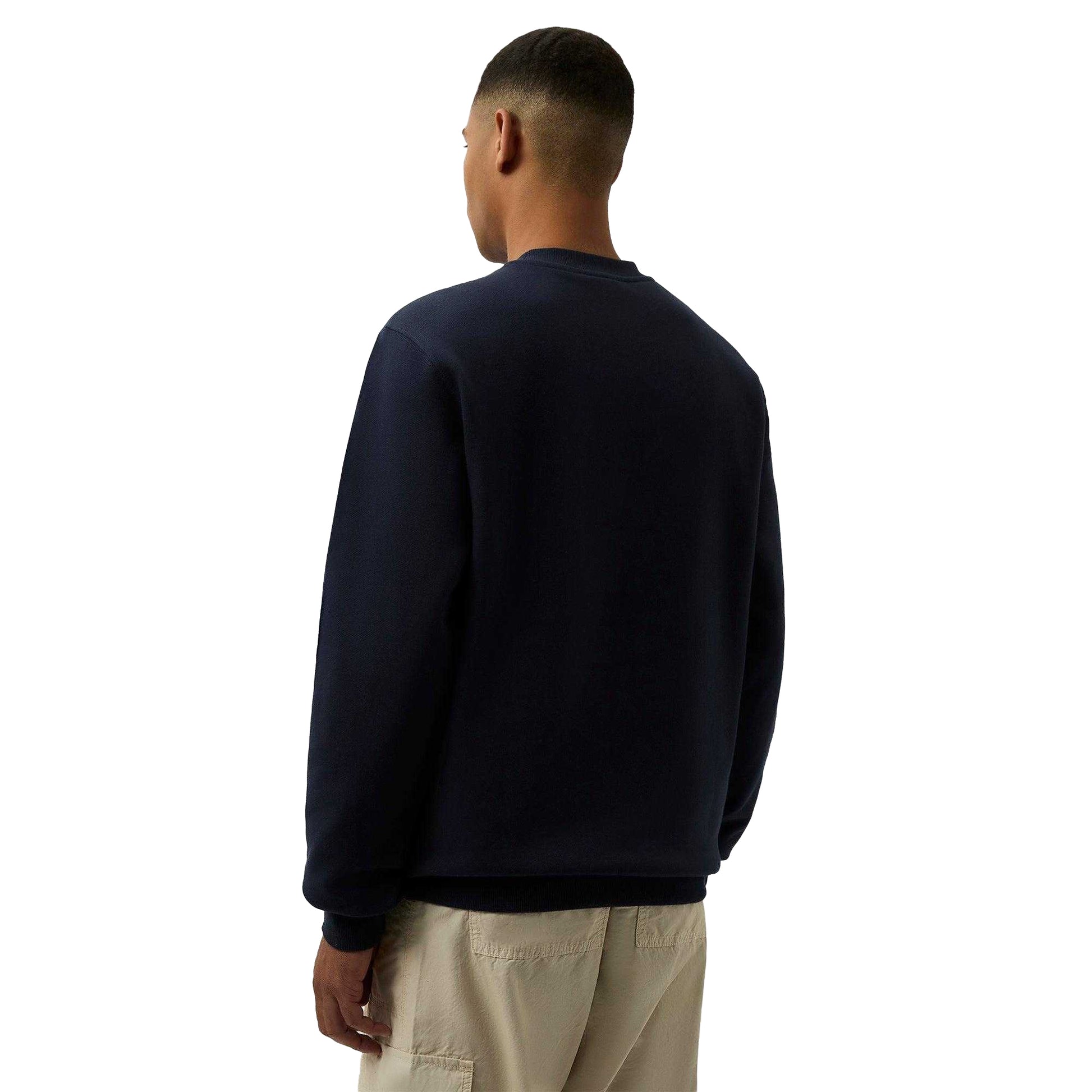 Navy - Back - Patrick Mens Oscar Crew Neck Sweatshirt
