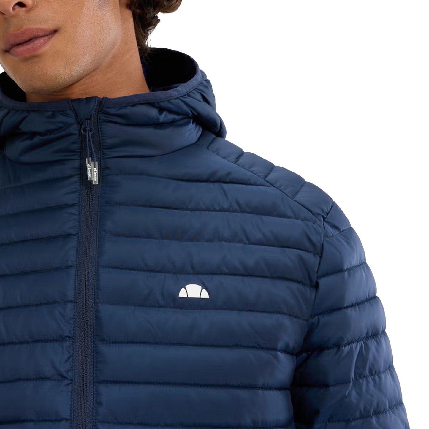 Navy - Side - Ellesse Mens Pallochi Padded Jacket
