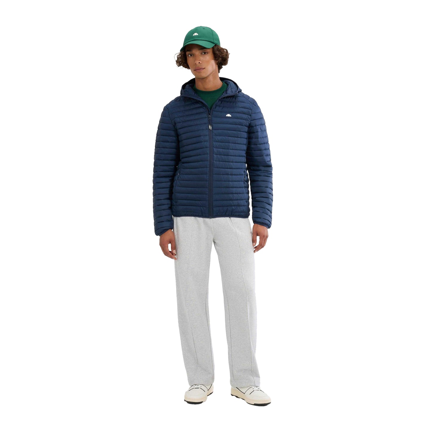 Navy - Pack Shot - Ellesse Mens Pallochi Padded Jacket