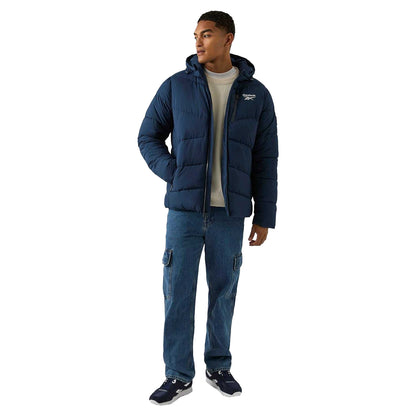 Vector Navy - Pack Shot - Reebok Mens Stretch Padded Jacket