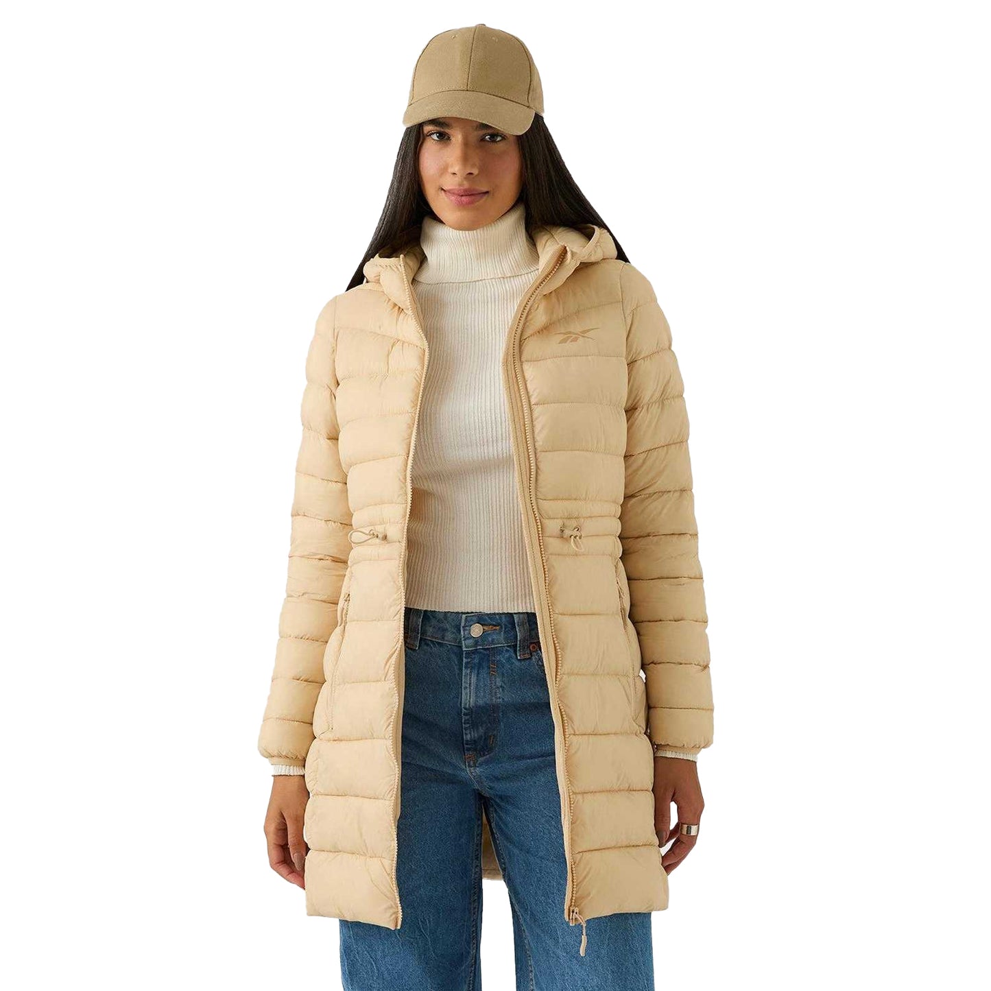 Oatmeal - Side - Reebok Womens-Ladies Glacier Shield Parka