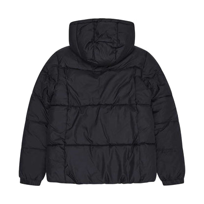 Black - Back - Reebok Womens-Ladies Sherpa Reversible Puffer Jacket