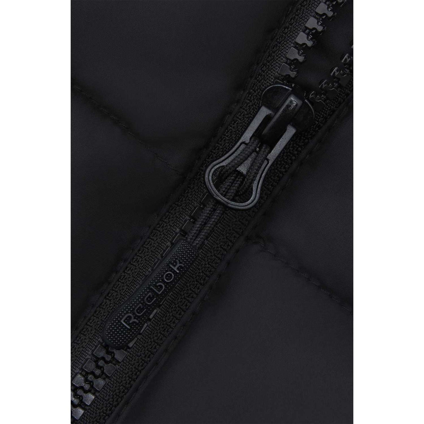 Black - Side - Reebok Womens-Ladies Sherpa Reversible Puffer Jacket