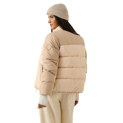 Oatmeal - Back - Reebok Womens-Ladies Reversible Puffer Jacket