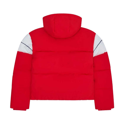 Red - Back - Ellesse Girls Soldi Padded Jacket
