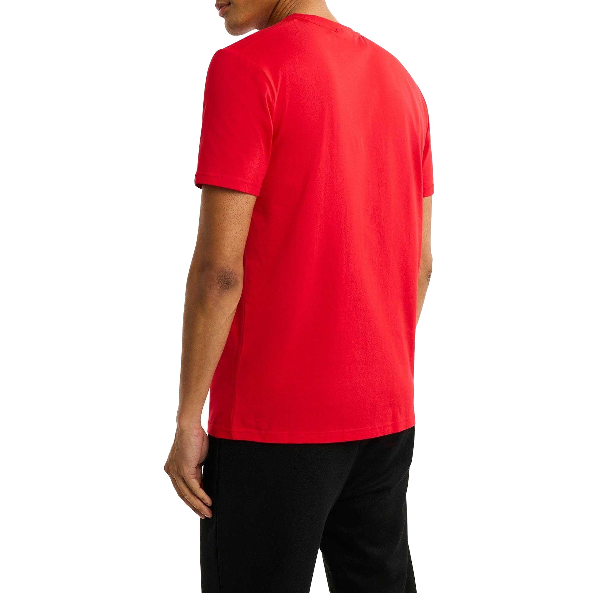 Red - Back - Ellesse Mens Prado T-Shirt