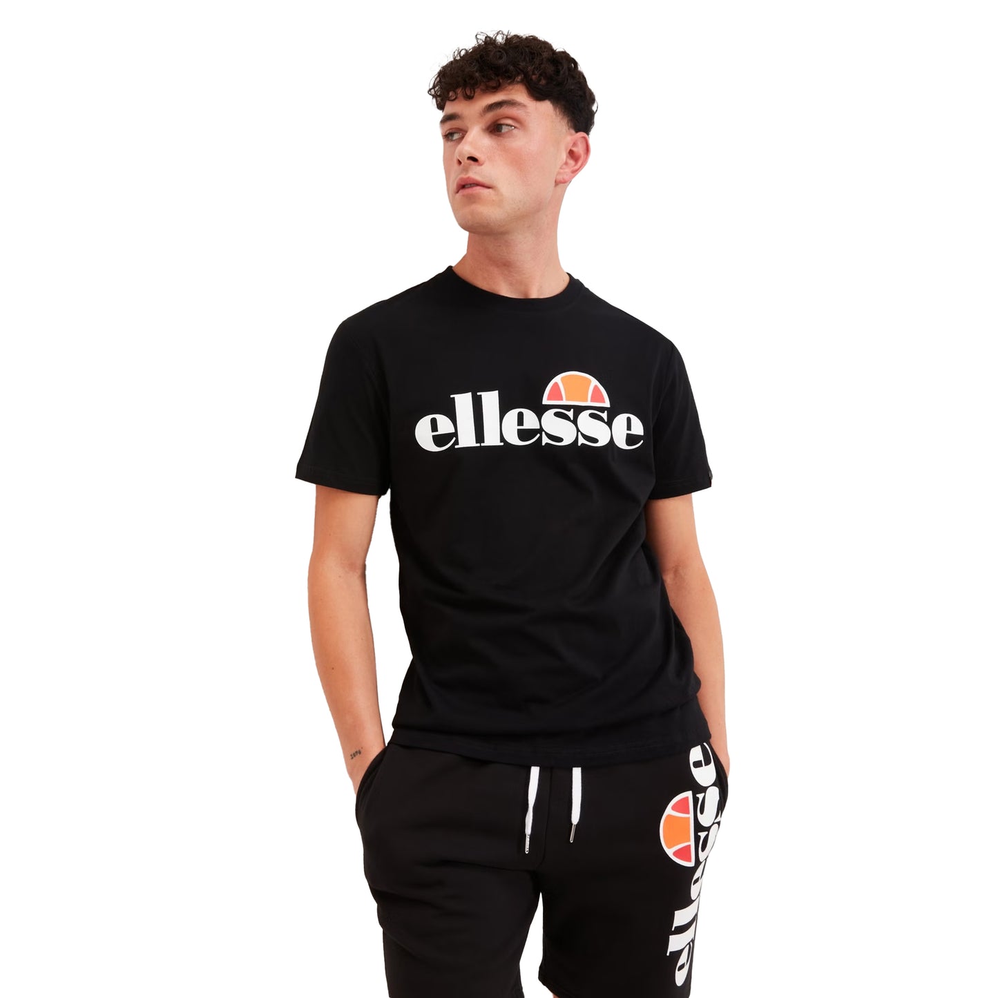 Black - Front - Ellesse Mens Prado T-Shirt