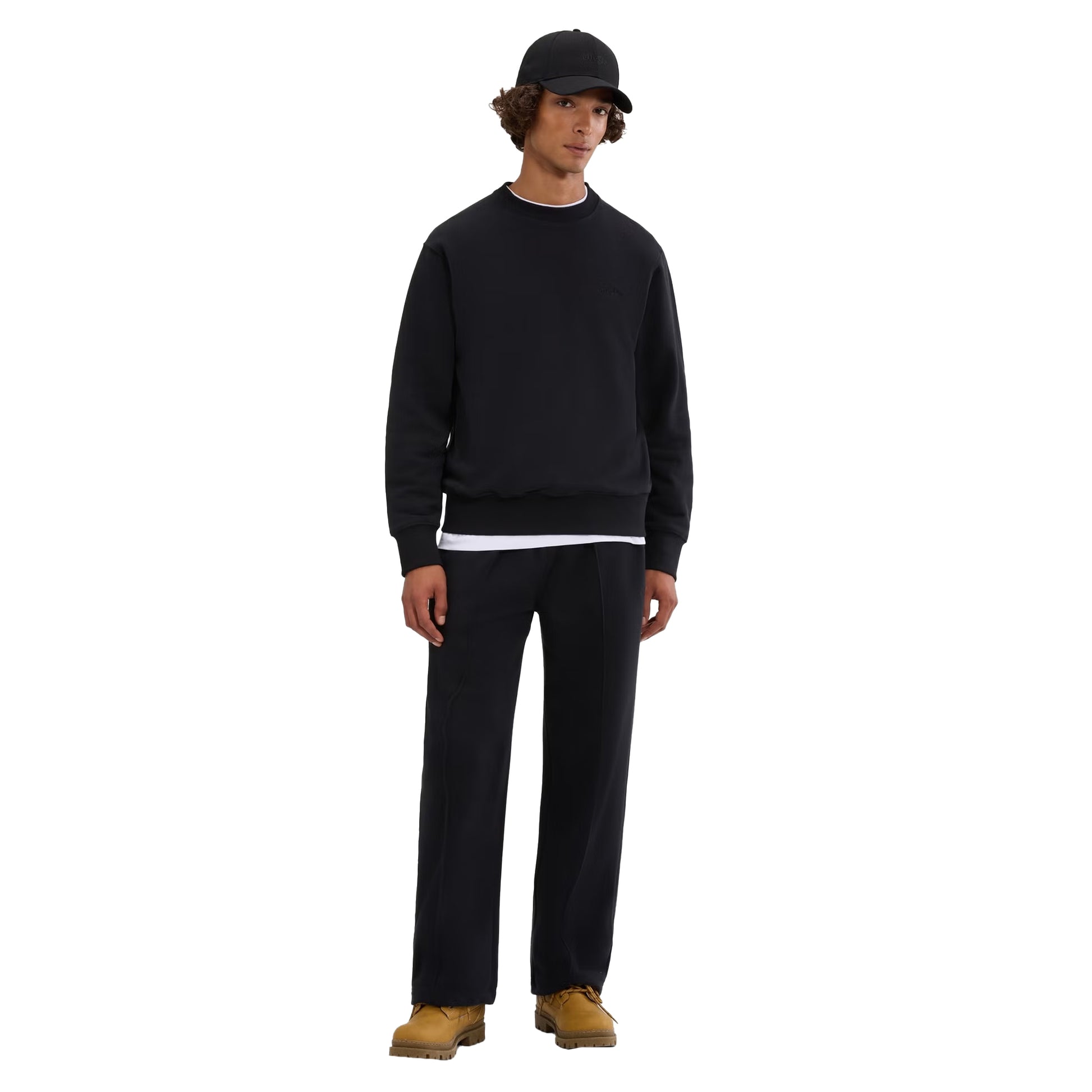 Black - Pack Shot - Ellesse Mens Corcolle Sweatshirt