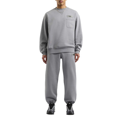 Shadow Grey - Lifestyle - AVX Mens Tex Back Print Sweatshirt