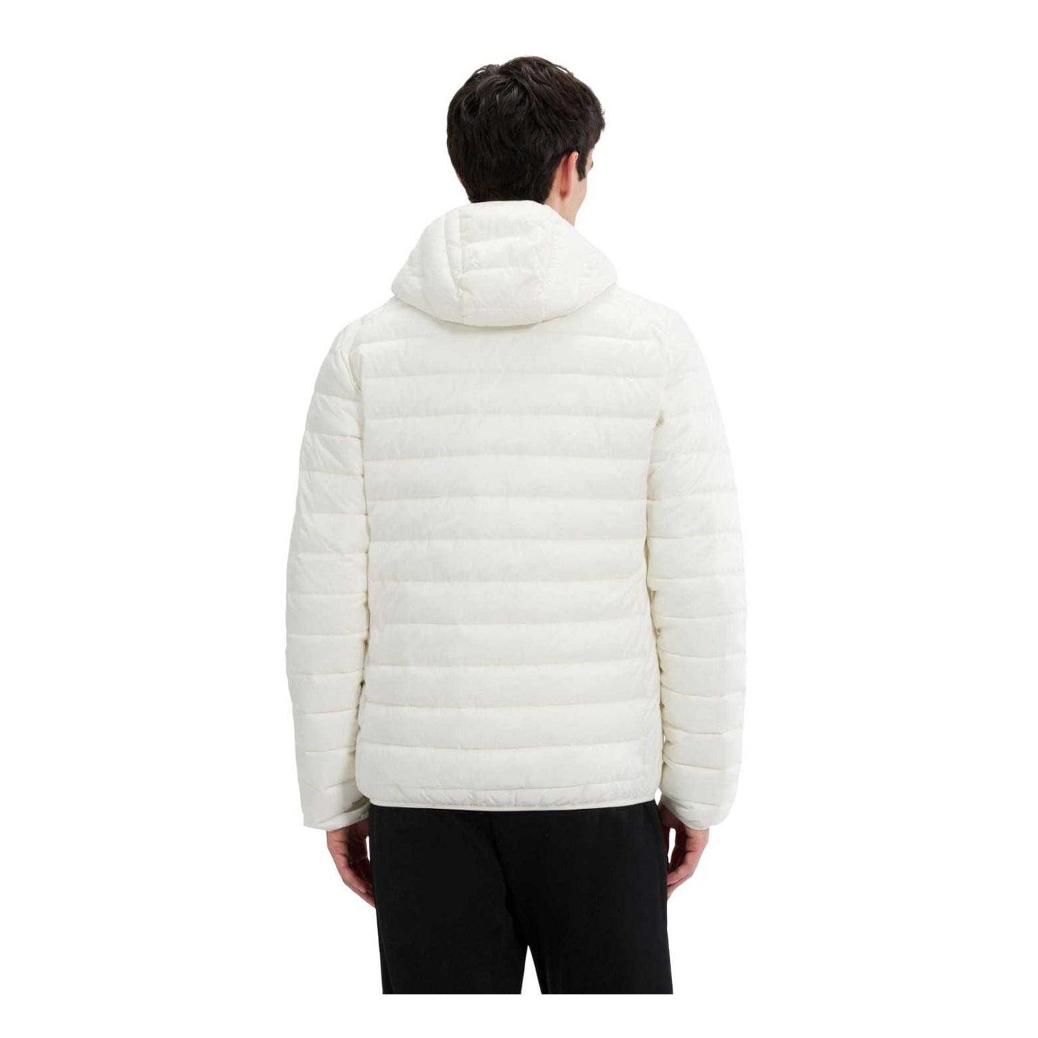Off White - Back - Ellesse Mens Lombardy Padded Jacket