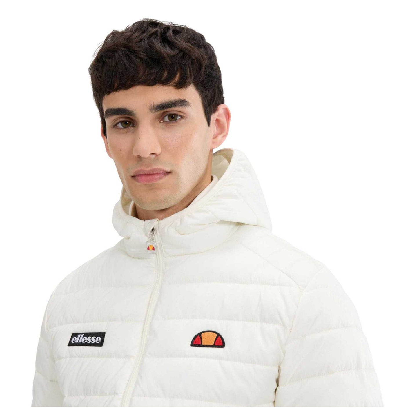 Off White - Side - Ellesse Mens Lombardy Padded Jacket