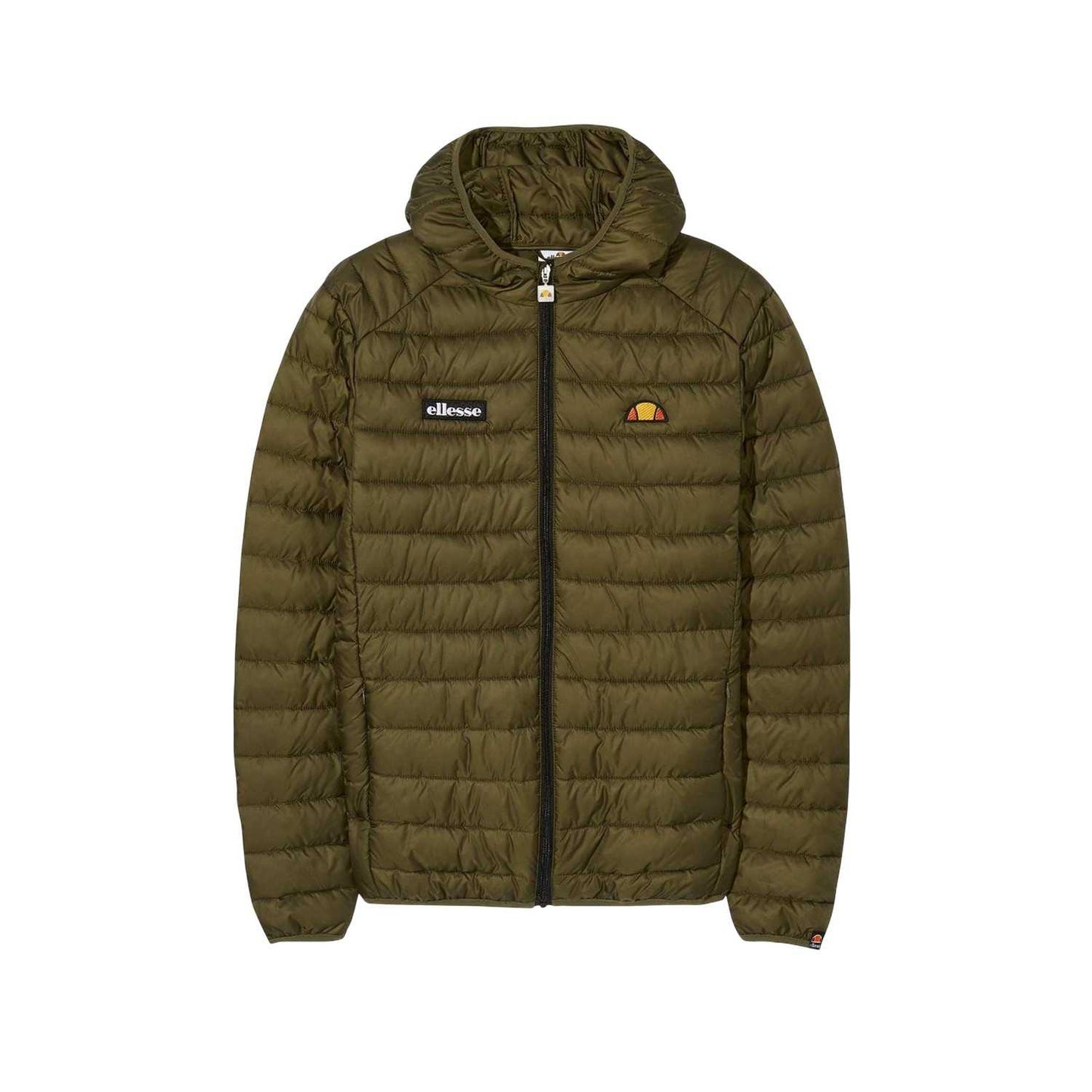 Khaki Green - Front - Ellesse Mens Lombardy Padded Jacket