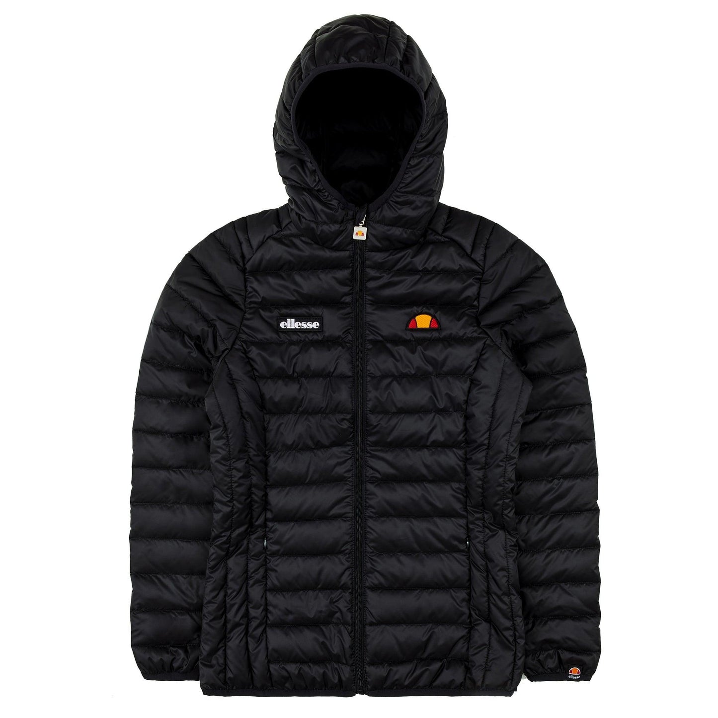Black - Front - Ellesse Womens-Ladies Lompard Padded Jacket