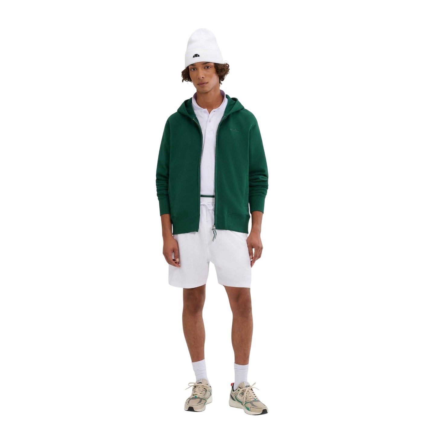 White - Side - Ellesse Lansar Knitted Beanie
