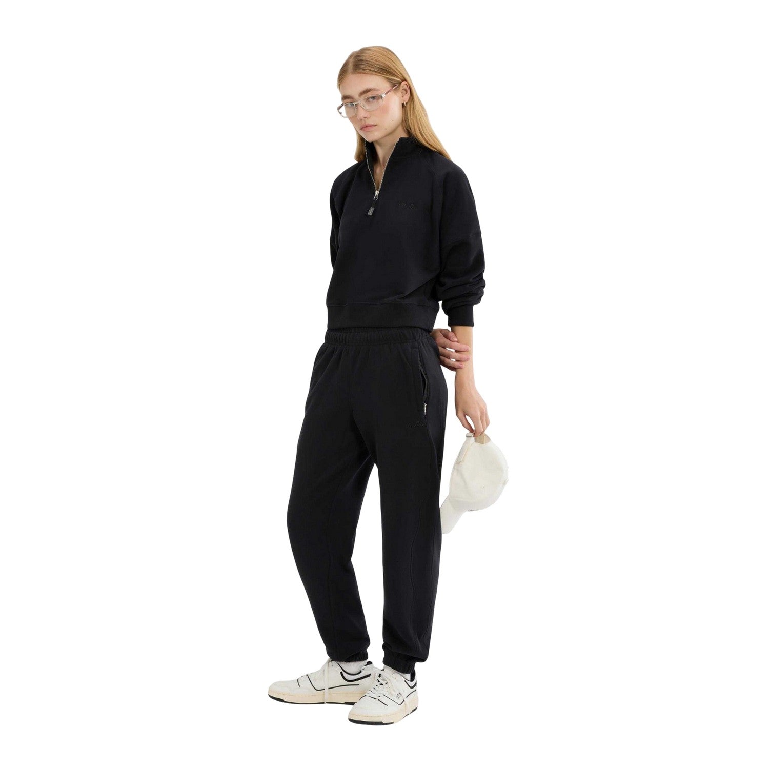 Black - Lifestyle - Ellesse Womens-Ladies Lentella Jogging Bottoms