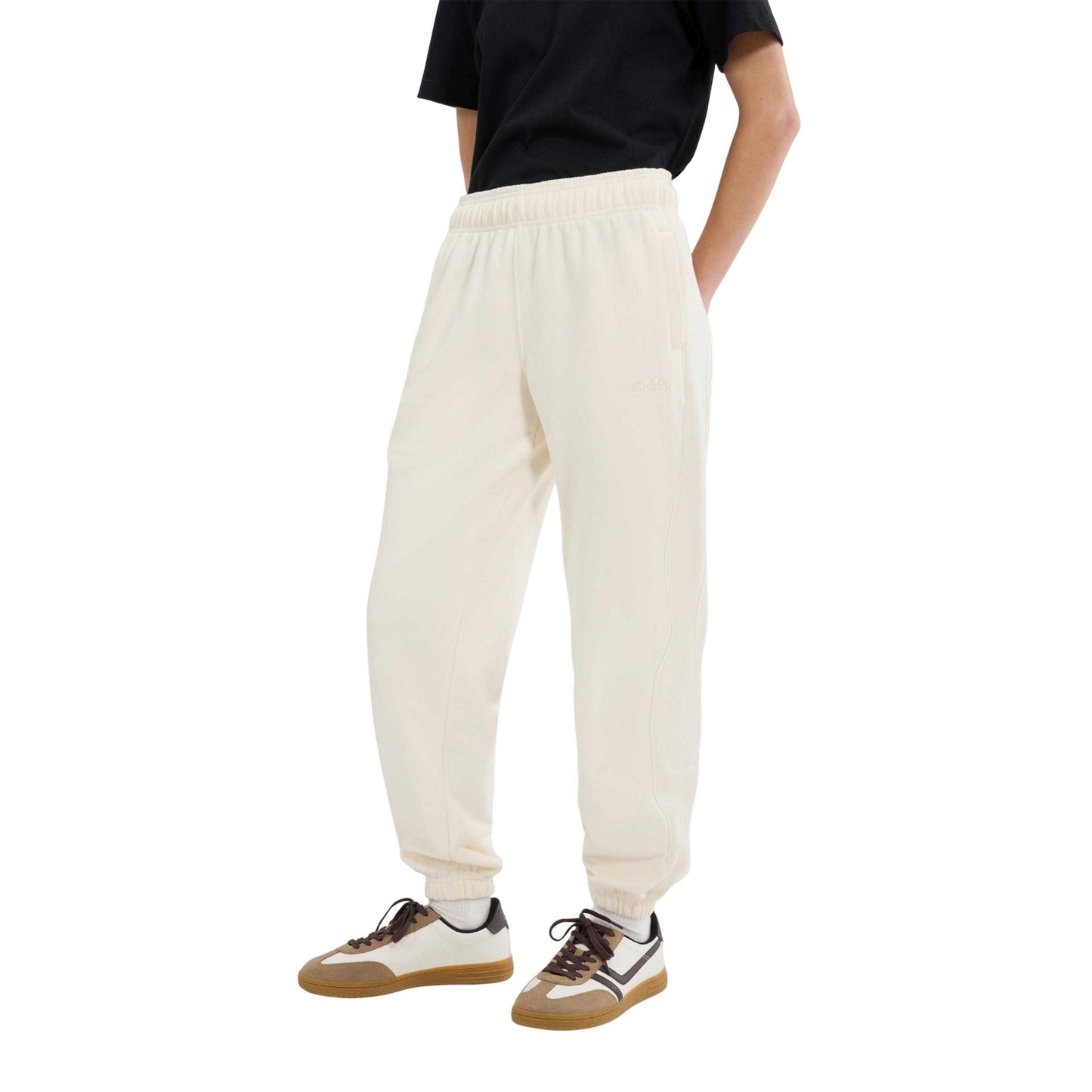 Off White - Front - Ellesse Womens-Ladies Lentella Jogging Bottoms