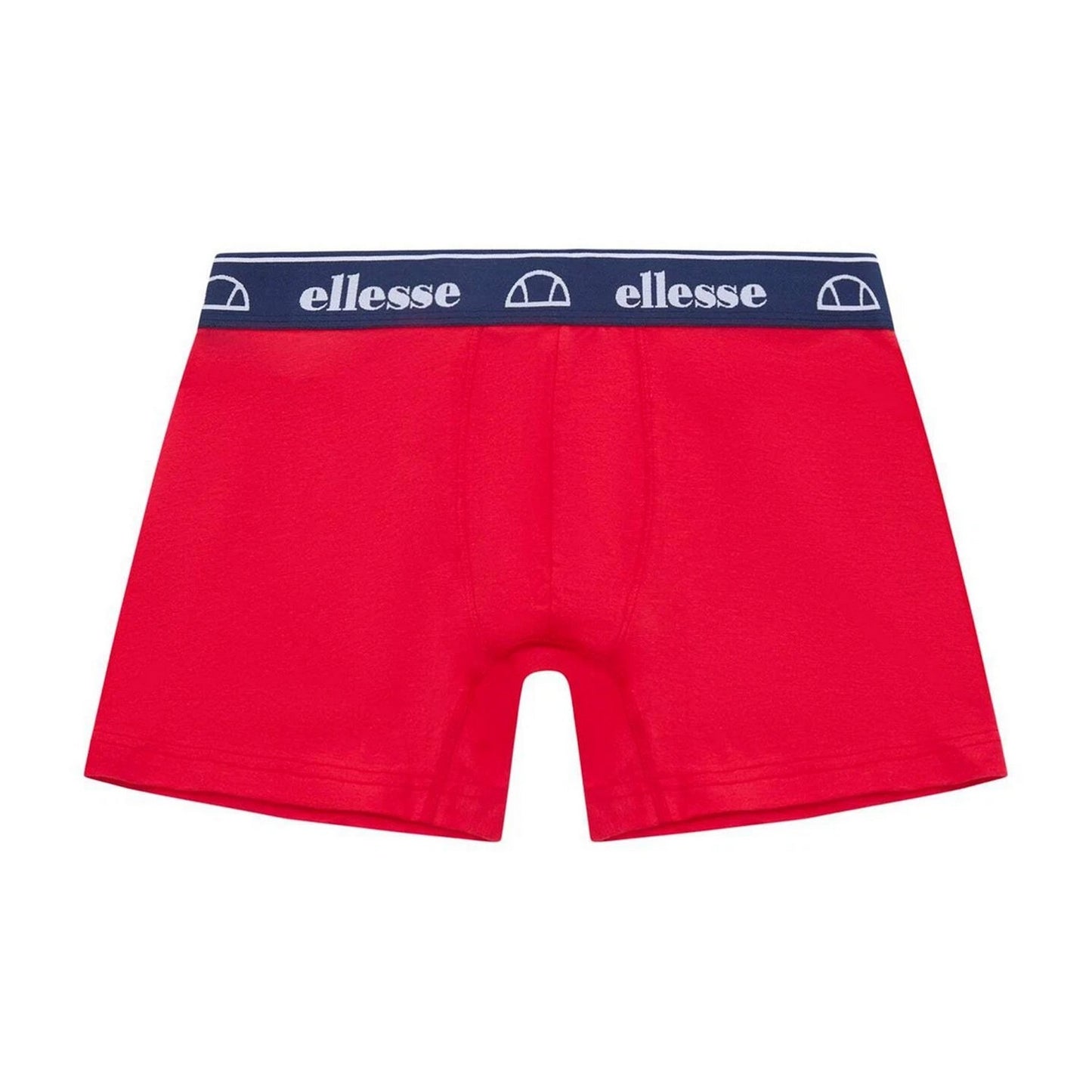 Red-Navy-Blue - Back - Ellesse Mens Low Rise Boxer Shorts (Pack of 3)